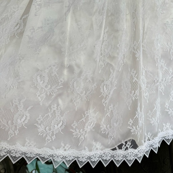 Vintage Girls Dress Jessica McClintock Lace Dress size 8 - Picture 4 of 12